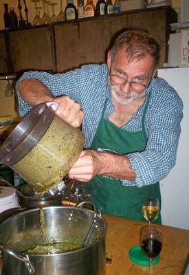 Chef Dan, Pesto Processing!